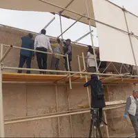 کتیبه سهزبانه داریوش اول در تخت جمشید در معرض بازدید گردشگران قرار میگیرد