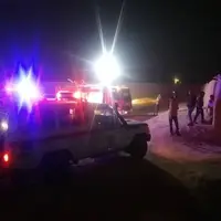 نجات فرد سقوط کرده از آب‌انباری در گراش