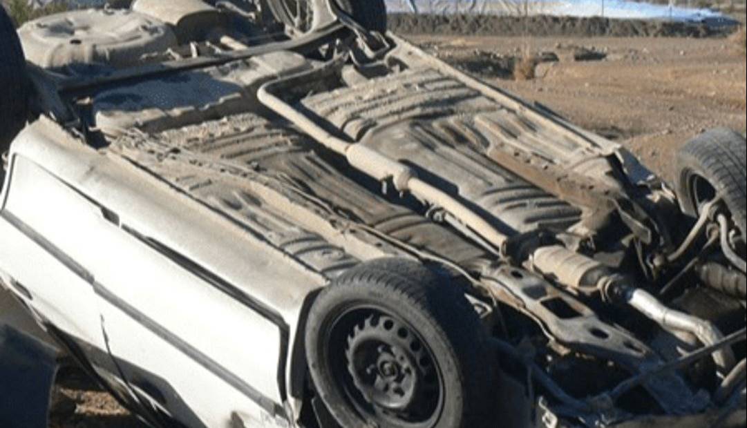 واژگونی پراید و فوت راننده در جاده سانیج_فیض‌آباد