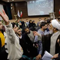 درگیری پورمحمدی با دانشجویان در روز دانشجو!