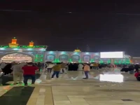 هوای بینالحرمین بارانی شد