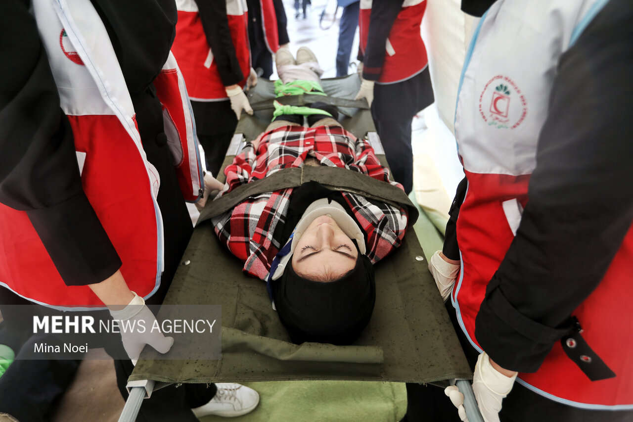 بیست و هفتمین مانور زلزله و ایمنی در تبریز