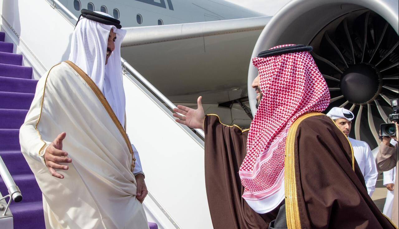 امیر قطر به عربستان رفت