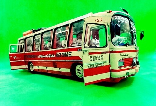 جزئیاتی خیره کننده در ماکت اتوبوس «بنز ۳۰۲ ناسیونال»