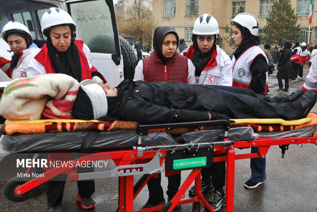 بیست و هفتمین مانور زلزله و ایمنی در تبریز