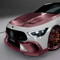 تیونینگ عجیب مرسدس AMG GT53 لارته دیزاین با کیت بدنه صورتی!