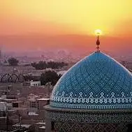 غروب مسجد جامع یزد