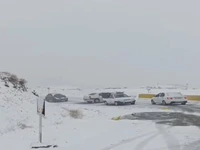 فیلم| جاده مهستان_طالقان مسدود شد