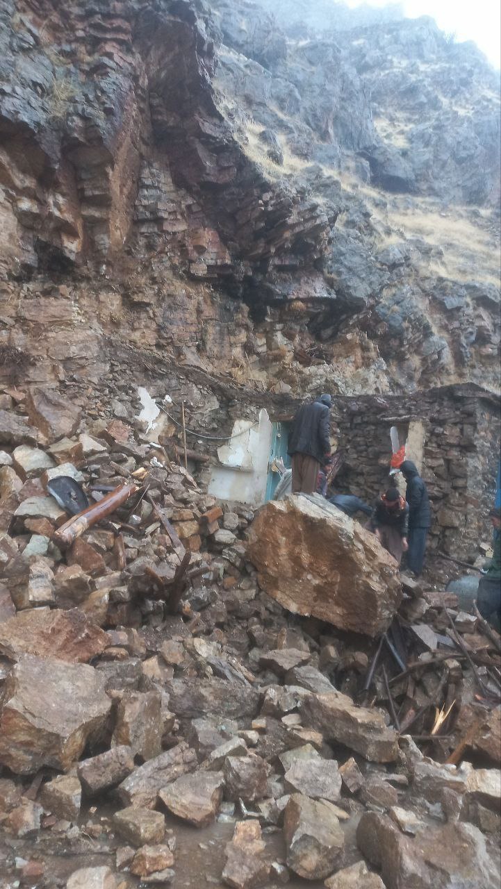 عکس/ خسارت باران شدید در هورامان کرمانشاه