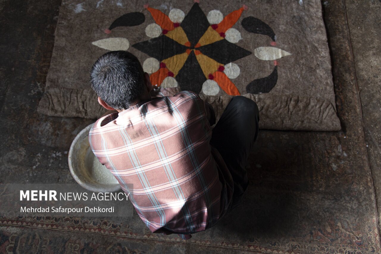 نمد مالی، از صنایع دستی ایران