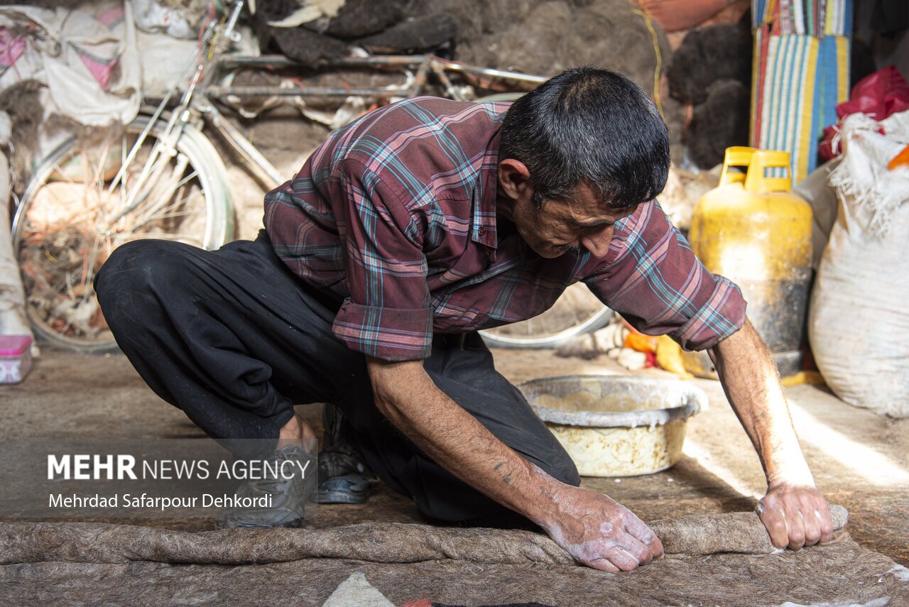 نمد مالی، از صنایع دستی ایران