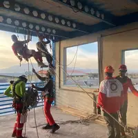 امدادگران ۱۰ استان مهارت‌های نجات با طناب را در کرمان تمرین کردند