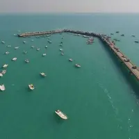 زیباترین و طولانی ترین اسکله صیادی کشور