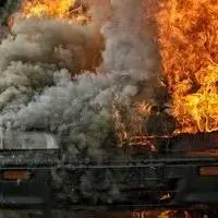 تصادف خودروهای سوختبر در جاده نهبندان جان 2 نفر را گرفت