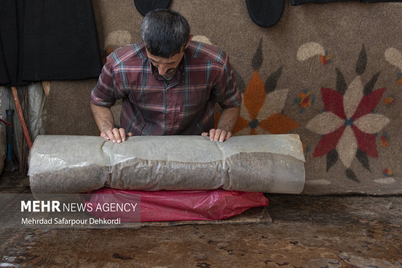 نمد مالی، از صنایع دستی ایران