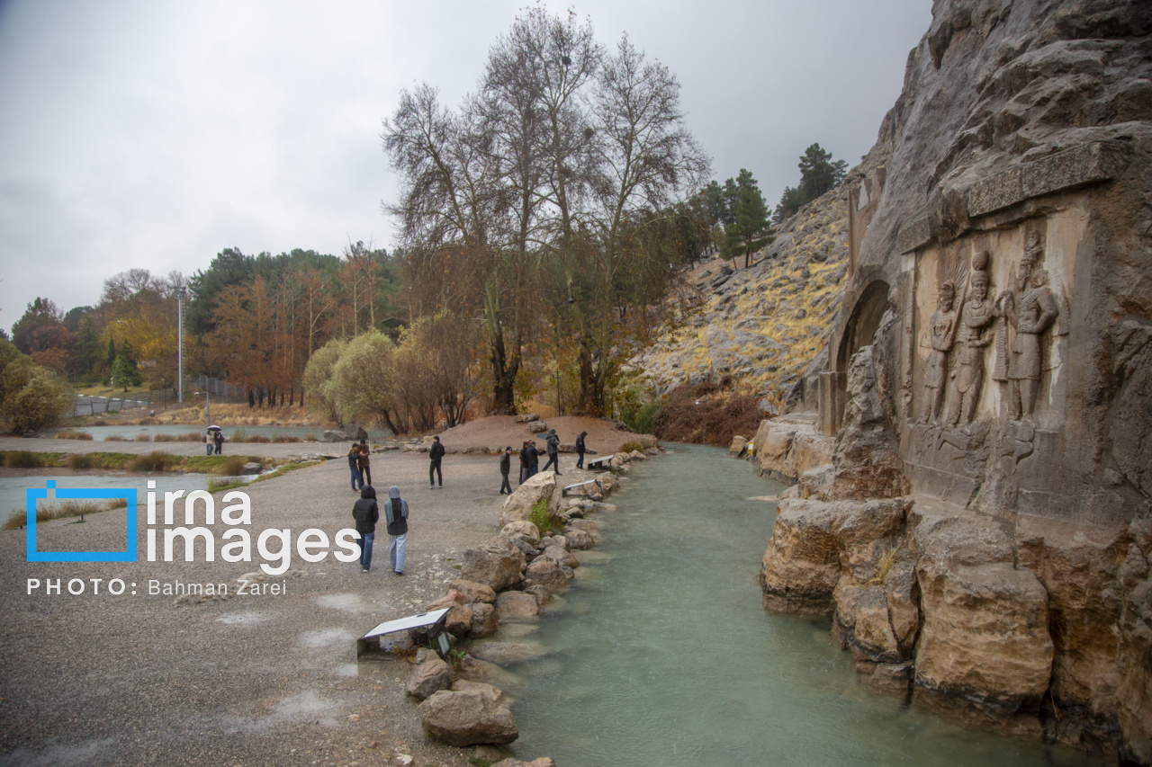بارش باران پاییزی در کرمانشاه