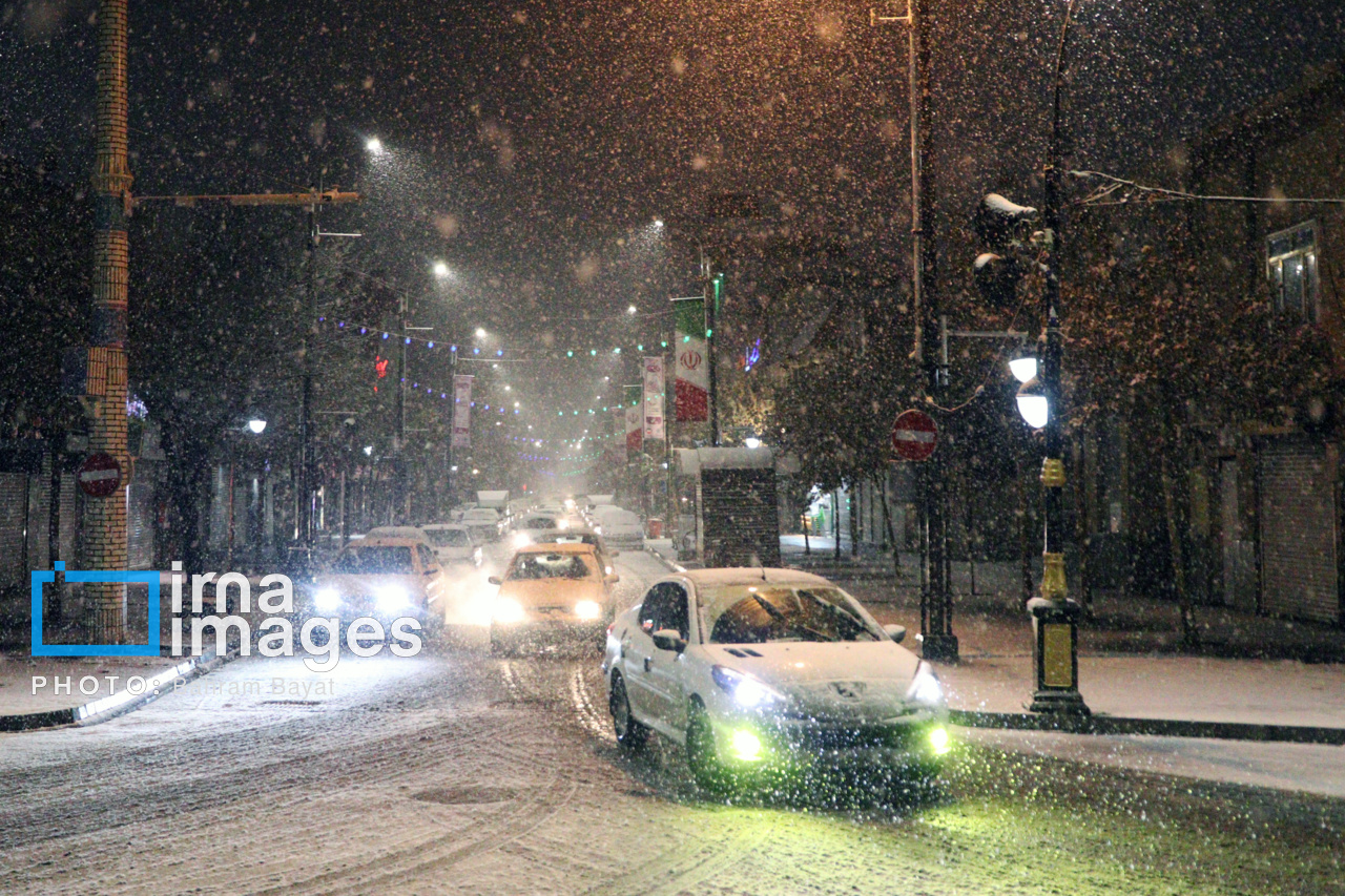 عکس/ بارش اولین برف پاییزی در زنجان