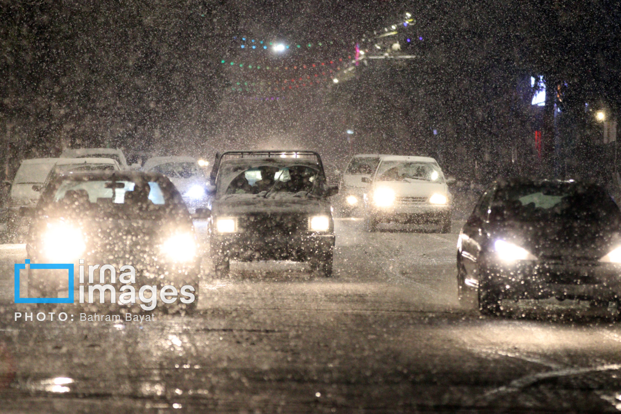 عکس/ بارش اولین برف پاییزی در زنجان