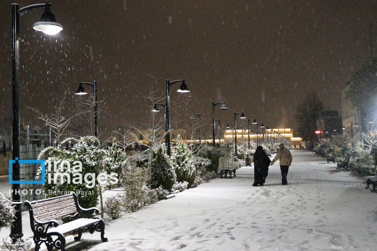 عکس/ بارش اولین برف پاییزی در زنجان