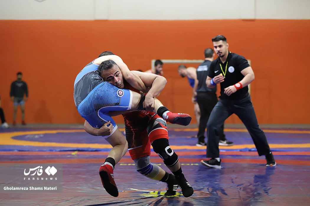 رقابت کشتی گیران اجا در نوشهر