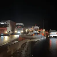 تصادف زنجیرهای ۷ خودرو در جاده گرمسار_ایوانکی