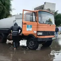 بارش شدید باران در دزفول؛ رفع ۸۵ مورد آبگرفتگی