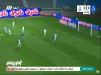 شوت کوشکی به شکلی خطرناک به کنار دروازه ملوان برخورد کرد