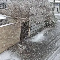 عکس/بارش برف پاییزی در تویسرکان