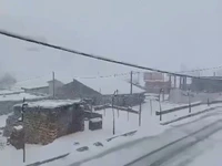 بارش برف کوهرنگ را سفیدپوش کرد