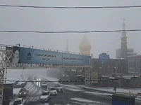 کولاک و بارش برف در محور هراز