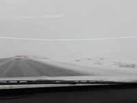 بارش برف در جاده‌ چالدران