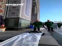 بارگاه امام هشتم (ع) آماده جشن میلاد حضرت فاطمه(س)