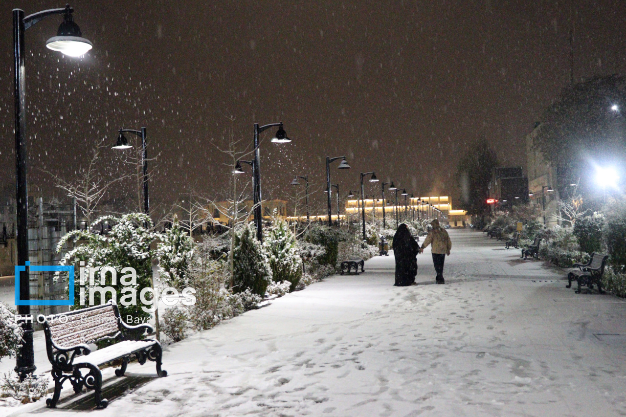 عکس/ بارش اولین برف پاییزی در زنجان