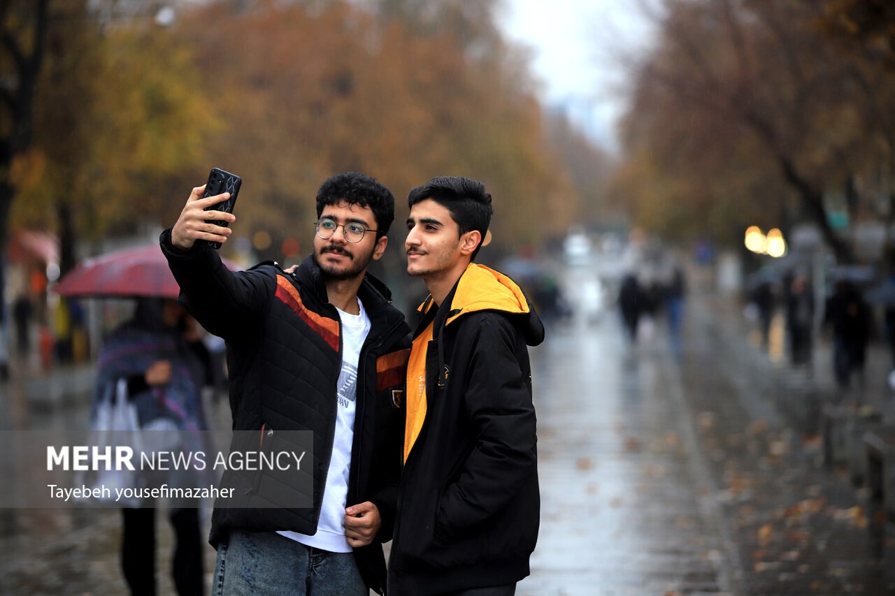 عکس/بارش سنگین باران در همدان