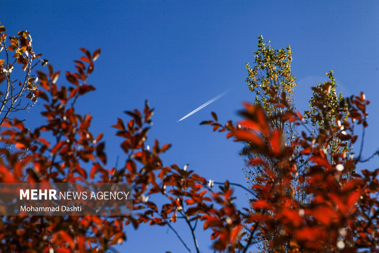  طبیعت پاییزی مسیر نمین - عنبران