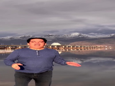 دریاچه ارومیه پس از بارش برف و باران