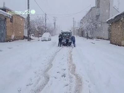 بارش سنگین برف در کوهرنگ