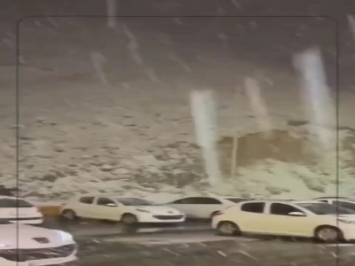  برف و کولاک شدید در جاده چالوس