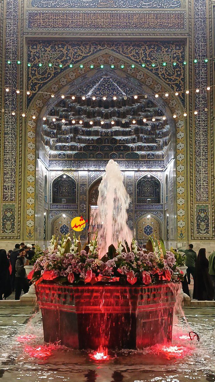  حال هوای حرم مطهر رضوی در شب ولادت حضرت فاطمه(س) 