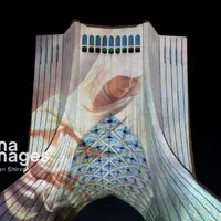 عکس/  ​​​​​​​چهره مادرانه برج آزادی در ایام ولادت حضرت زهرا(س)