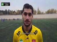 محمد گندمی دروازبان امید تیم پرسپولیس: حضور در تمرین بزرگسالان خیلی به ما کمک میکند