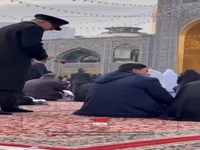 تبریک متفاوت روز مادر و روز زن در حرم امام رضا (ع)