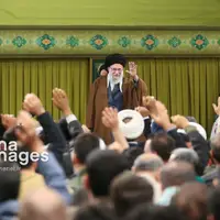 عکس/ دیدار هزاران نفر از مداحان و ستایشگران اهل بیت(ع) با رهبر انقلاب