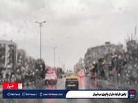تصاویری از اولین باران پاییزی در شیراز