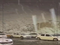 برف و کولاک شدید در جاده چالوس