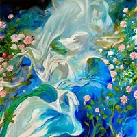 عکس/ اثر تازۀ حسن روح‌الامین به مناسبت میلاد حضرت زهرا (س) و روز مادر