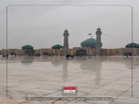 حال و هوای اولین باران پاییزی آستان مقدس مسجد جمکران