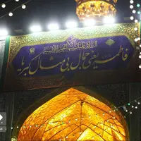حرم امام رضا(ع) غرق در نور و شادی 