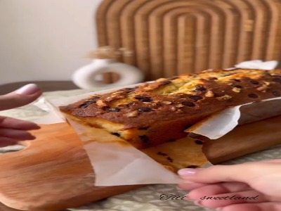 پاند کیک گردو و شکلات