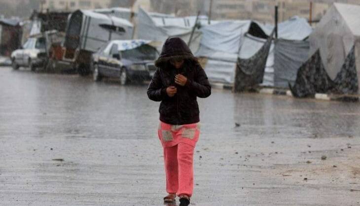 سازمان ملل: طوفان «بایرون» چادرهای آوارگان غزه را به زیر آب برد